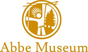 Logo for the Abbe Museum, museum with two locations in Bar Harbor, Maine, on Mount Desert Island. The museum is dedicated to exploring the history and culture of Maine's Native people, the Wabanaki.